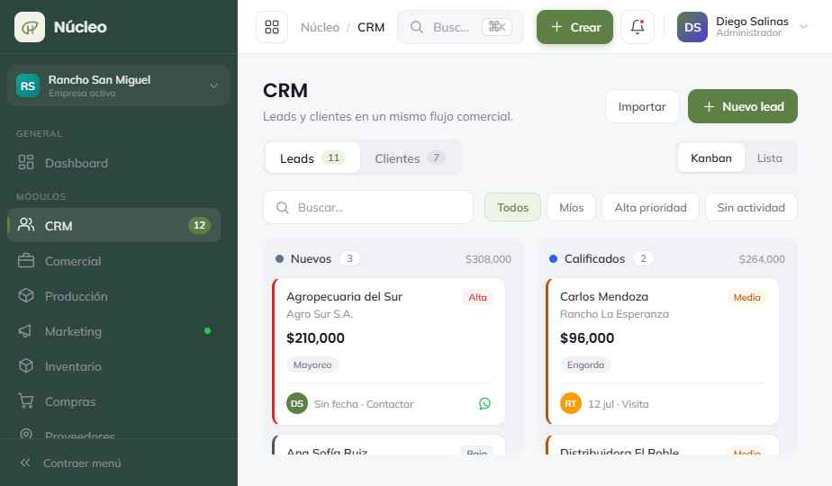 Módulo de cobranza de Huerta Pay